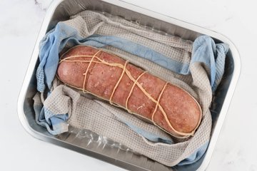 Preparación del cotechino con lentejas 7