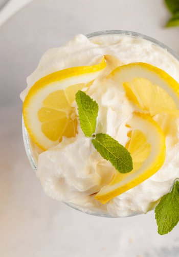 Receta Crema fría de limón
