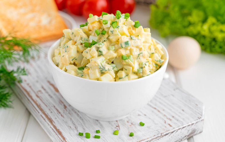 Receta de la ensalada de huevo