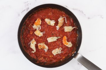 Receta de espaguetis con langostinos 8
