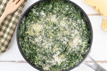 Espinacas con queso