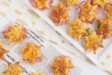 Receta Estrellas de hojaldre rellenas