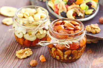 Receta Frutos secos en miel