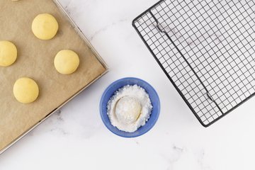 Receta de las galletas bolas de nieve, foto 12