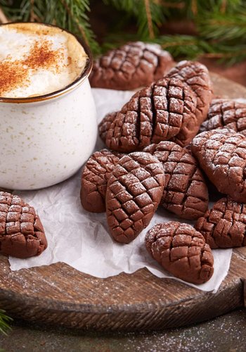 Receta Galletas con forma de piña de pino