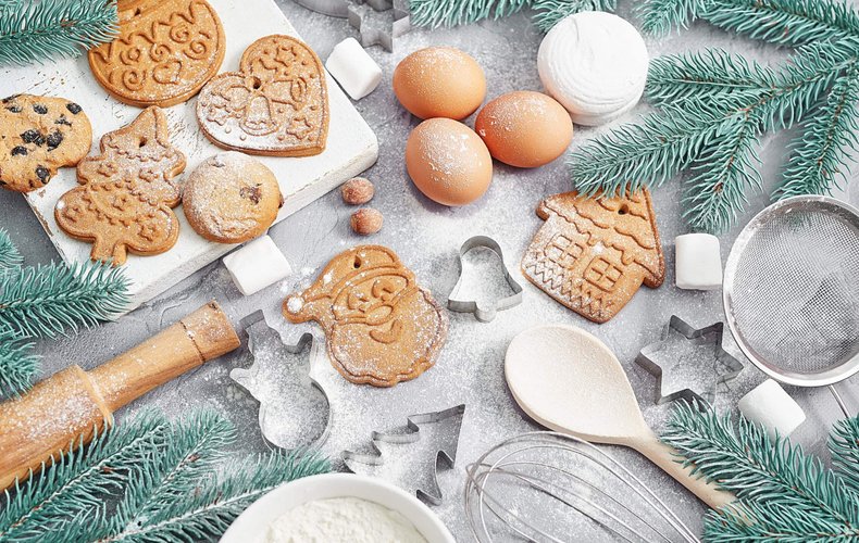 Receta de galletas de Navidad para colgar en el árbol