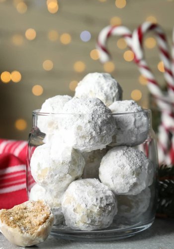 Receta Galletas snowball de nueces