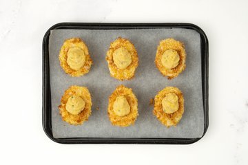 Receta de huevos rellenos en freidora de aire 16