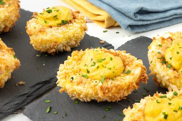 Receta Huevos rellenos en freidora de aire