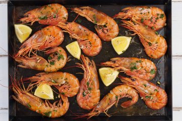 Receta Langostinos al horno