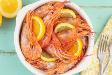 Receta Langostinos al vapor