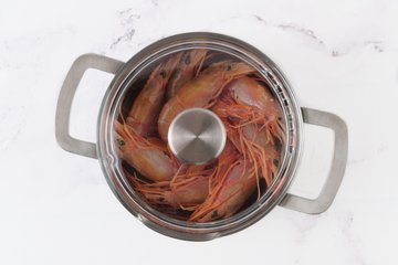 Receta de langostinos al vapor 4