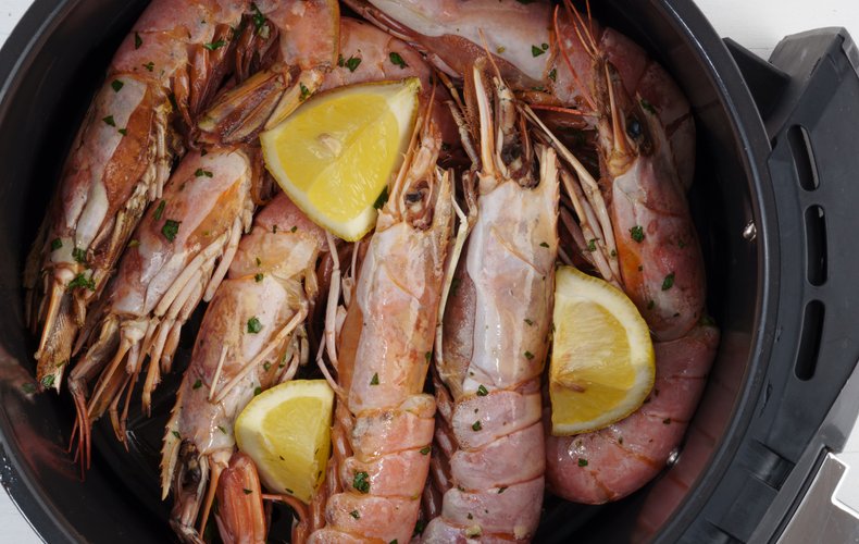 Receta de langostinos en freidora de aire