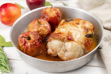 Receta Lomo de cerdo con manzanas