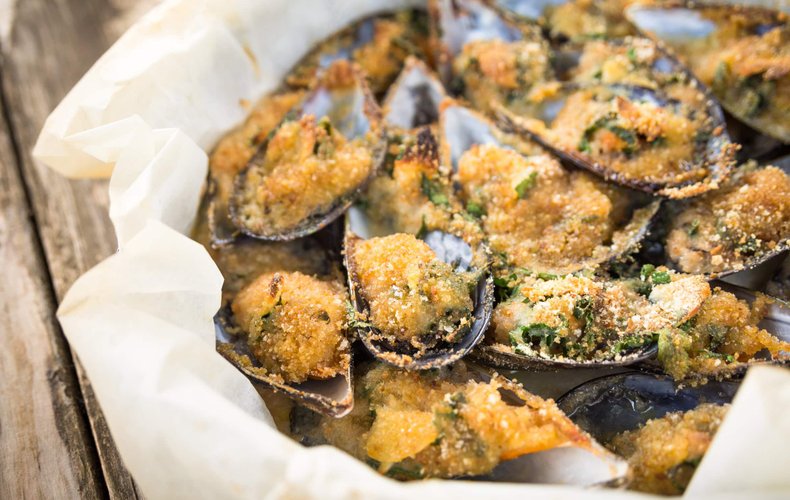 Receta de mejillones gratinados