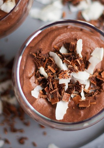 Receta Mousse de chocolate y coco