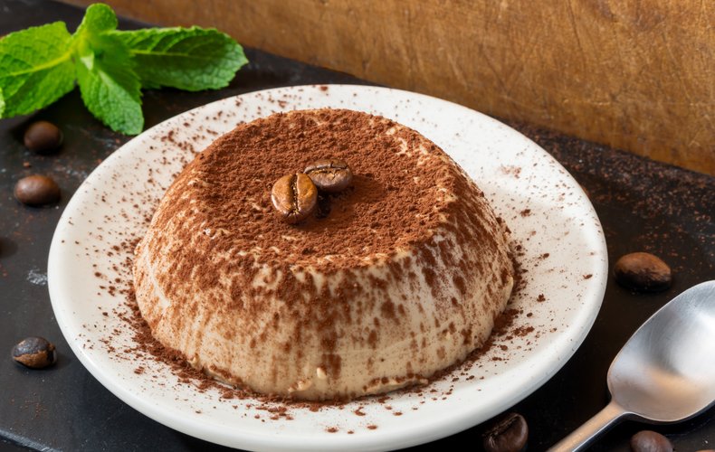 Receta de panna cotta de café