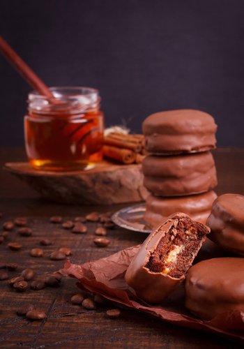 Receta Pão de mel, galletas de miel y chocolate