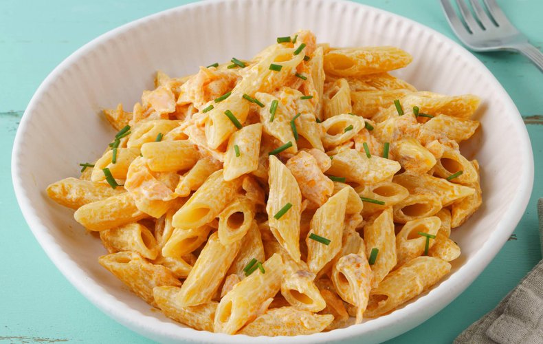 Receta de pasta con salmón