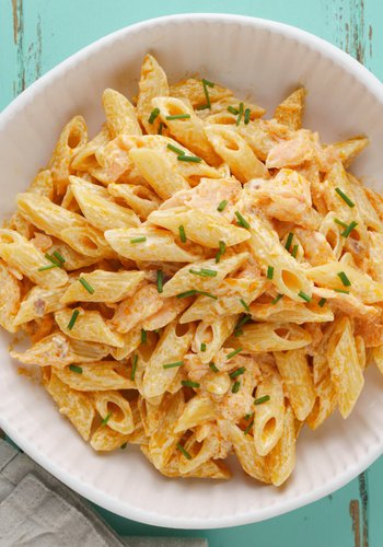 Receta Pasta con salmón