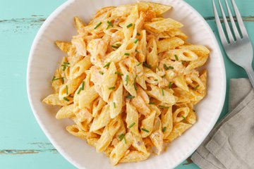 Receta Pasta con salmón