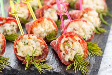Receta Rollitos de salami y ensaladilla rusa