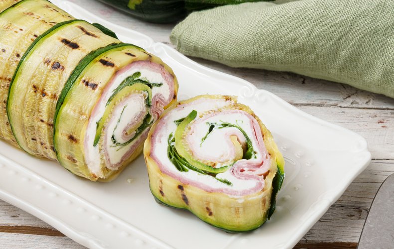 Receta del rollo de calabacín a la plancha