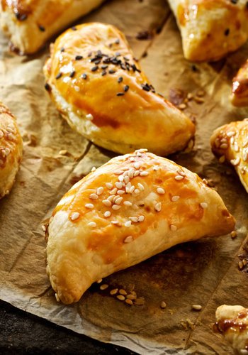Receta Saquitos de champiñones, jamón cocido y fontina