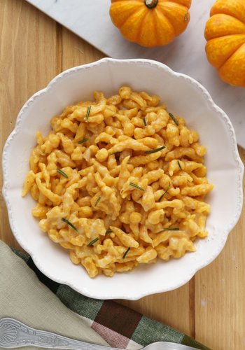 Receta Spätzle de calabaza