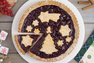 Receta Tarta de Navidad con masa quebrada de canela
