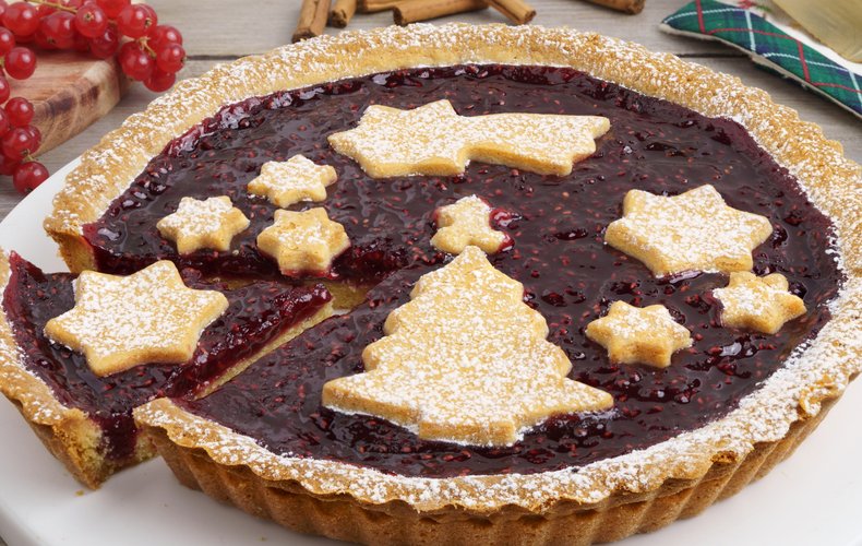 Tarta de Navidad con canela