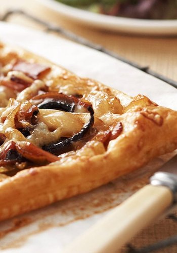 Receta Tarta salada de gorgonzola y bacon