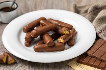 Receta Togo caseros (palitos de galleta con chocolate)