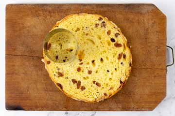 Receta de tostas de panettone y salmón: preparación
