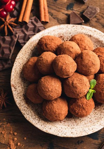 Receta Trufas de naranja y chocolate