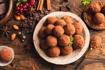 Receta Trufas de naranja y chocolate