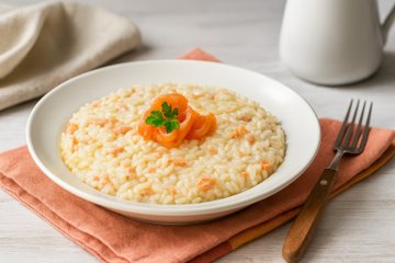 Receta Risotto de salmón ahumado