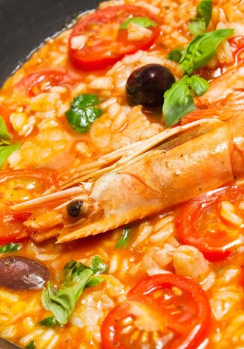 Receta Risotto con langostinos