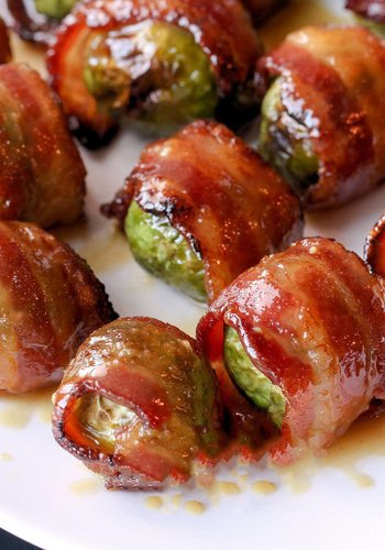 Receta Rollitos de coles de Bruselas y panceta