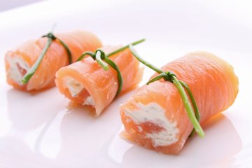 Receta Rollitos de salmón y robiola