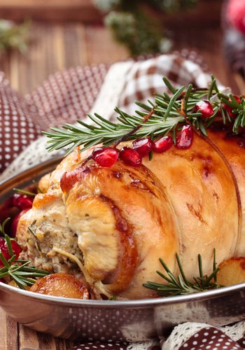 Receta Rollo de pavo relleno