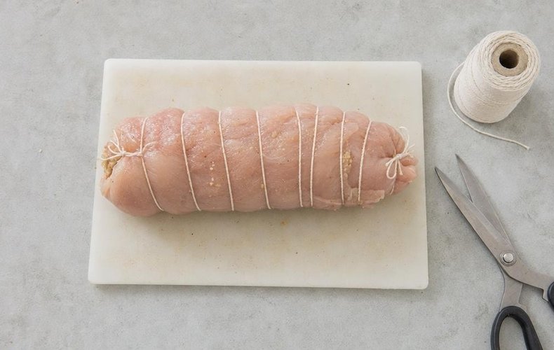 Rollo de pollo al prosecco: paso 4