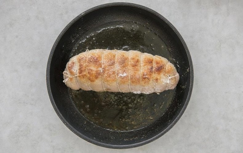 Rollo de pollo al prosecco: paso 5