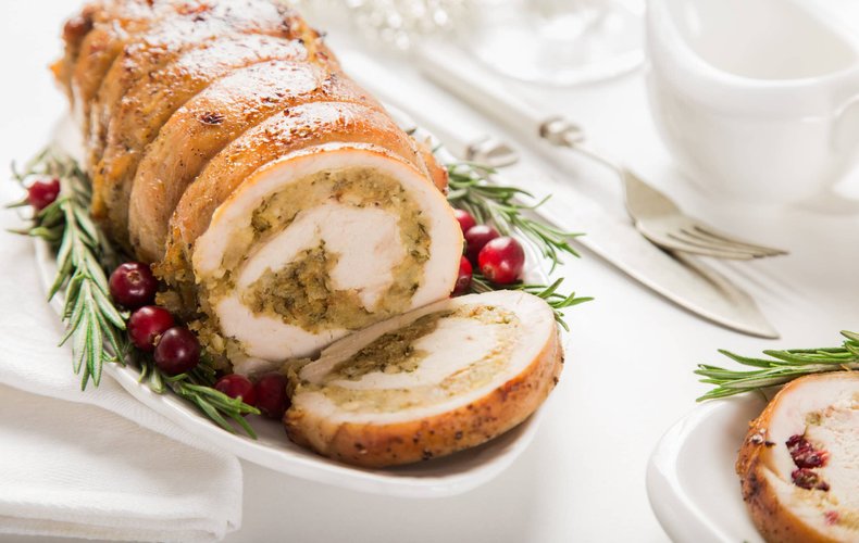 Receta del rollo de pollo al prosecco