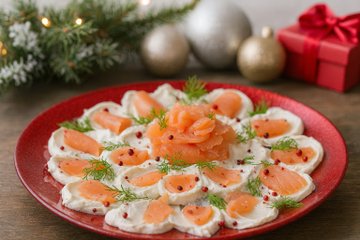 Receta Pétalos de Philadelphia y salmón