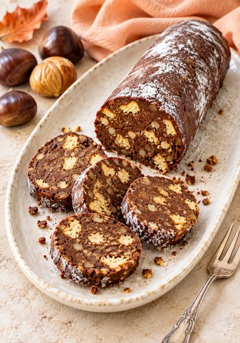 Receta Salami de castañas