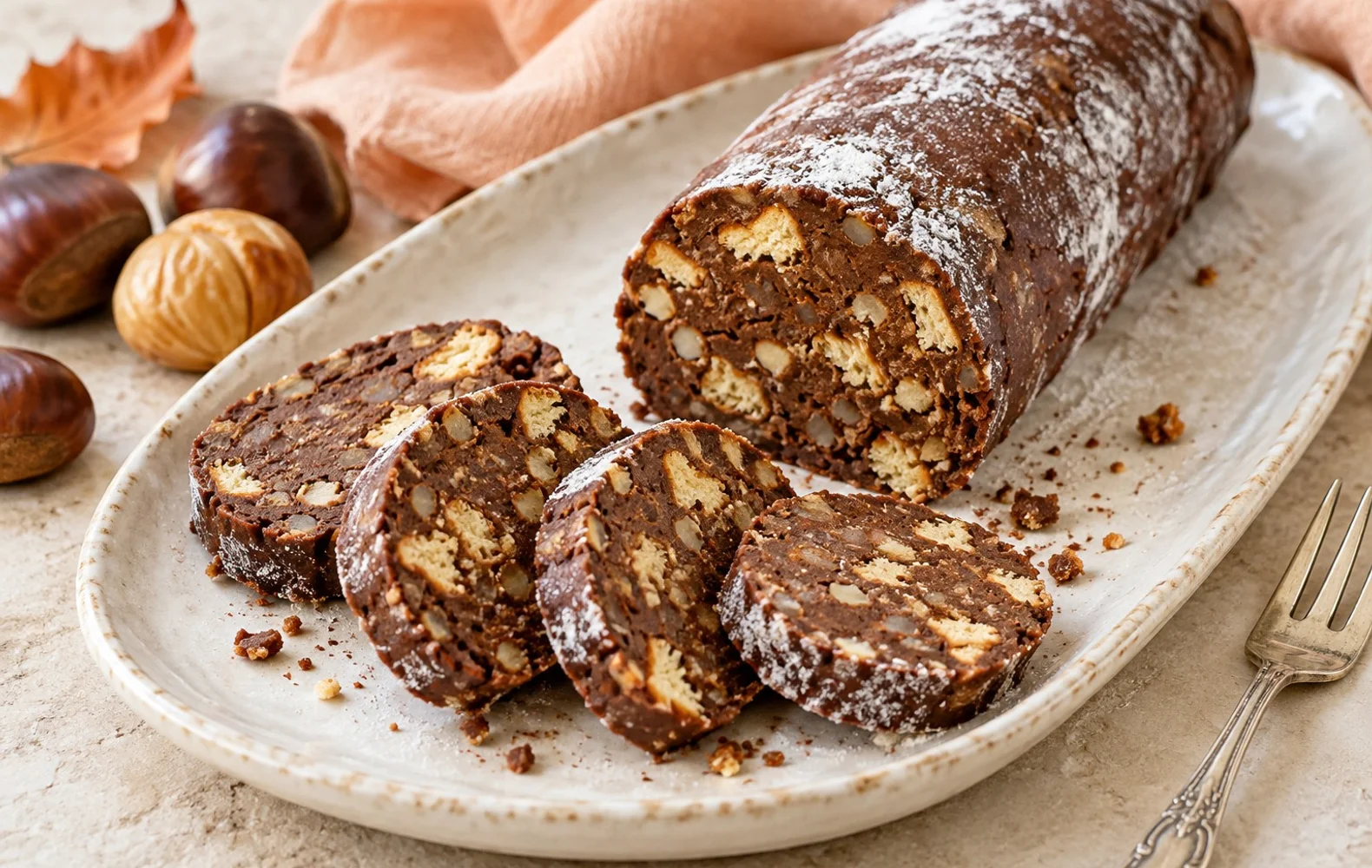 Salami de castañas