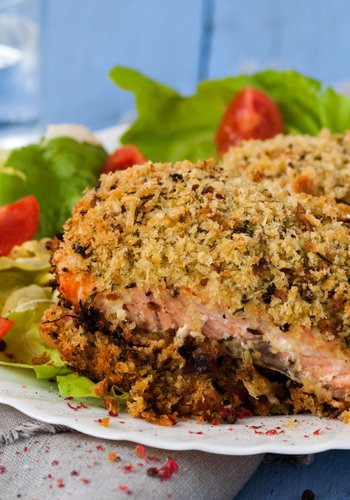 Receta Salmón en costra