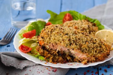 Receta Salmón en costra