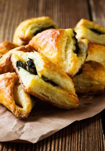Receta Saquitos de hojaldre con ricotta y espinacas